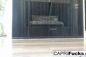 look at capri masturbating in her high heels and showing off her tits