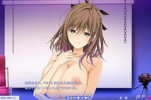 i'm neya ikumi, bound in bondage, my big tits and boobs on display in this lewd dancing session with hatsuse miki.