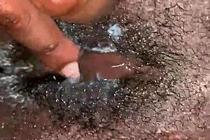 Chubby ebony creampie with fat black guy?