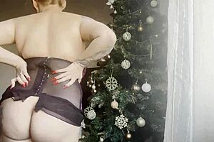 Pussy Lips And Natural Big Tits Bounce During Solo Masturbation.