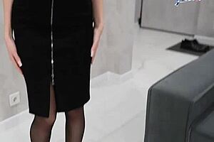 Hot blonde stepsister tricks me into riding her cock on vacation! She moans so loud.