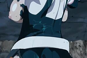 Uraraka shows off her big tits and ass for cumshot