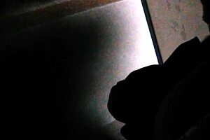 I spy on her in the toilet for some voyeur fun.