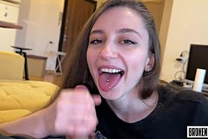 College is fun as this art student gets her pussy fucked raw in a homemade scene.