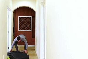 Blonde stepdad befriends petite stepdaughter secretly