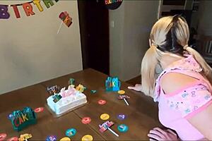 Eighteen-year-old teen eagerly gets fucked by her stepdaddy in taboo encounter