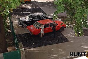 Friend Watches Hairless Virgin's First Anal Fuck