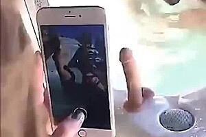 i'm horny and helping my lesbian friend in the jacuzzi with big tits and tattoos