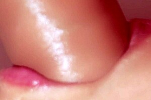 Close-Up Of Sexy Japanese Babe Receiving Cum In Mouth