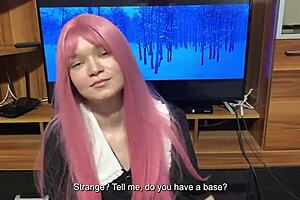 Step sister shows blowjob skills