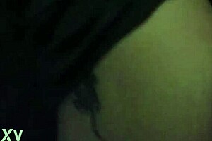 Milf bends over for interracial doggystyle at home.