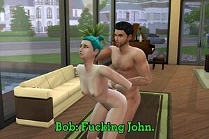 Cheating wife fuck with her husbands coworker double trouble - part 2