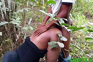 BBW Bends Over In Bush For Monster Cock Fucking