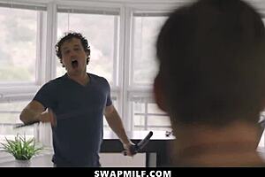 Stepsons Swap With Horny Step-Moms 😈