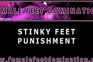 i dominate my husband with redhead wife's smelly feet and socks.