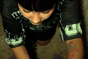 stepsister and stepbrother realize they're in a porn movie with big cock and cum