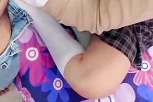 horny mexican schoolgirl lets everything happen for a computer, including real unprotected sex