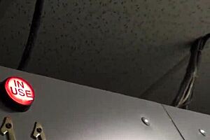 Slut receives deep anal through gloryhole