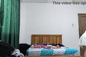 the busty executive picks a white dress and starts sensual moves showing her beautiful vagina