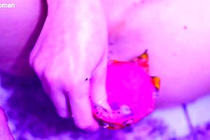 Bare Toes Crushing Juicy Fruit