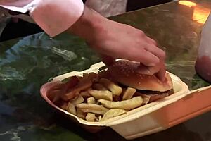 Double penetrated blonde - groupsex with hard anal