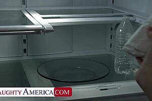 Horny Serena visits her friend's brother for a couch encounter