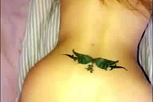 Naughty British slut flashes ass and gets interracial facial with monster cock at lover's home in London part 1