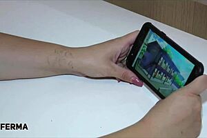 gostosa do bumbum grande fodendo com seu amigo em doggystyle blowjob.