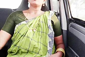 Beautiful Indian Maid In Car