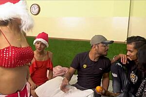 Indian Christmas Party Group Sex