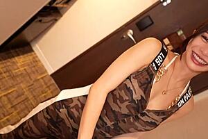 Japanese slut rides big cock for creampie