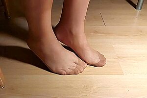 outstanding feet in leggings pantyhose compilation