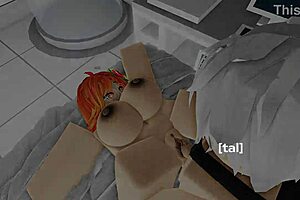 Does this cute roblox girl get her pussy destroyed?