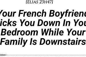 Your French Boyfriend Dicks You Down Quietly at Home!