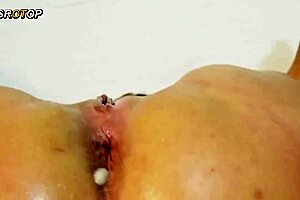 Married MILF's Ass Fucked Hard! Husband Gets Horny And Jerks Off!