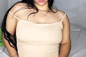 Hot Latina Seduces with Tight Creamy Pussy