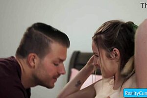 Sexy blonde teen 18+ step-sis seduces her older step-brother fir his hard huge dick - scarlett sage codey steele