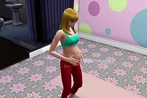 The sims wife gets fucked in group threesome