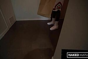 Ebony lover sucks huge dick