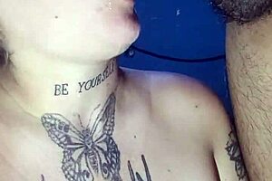 she enjoys cock in mouth and ass