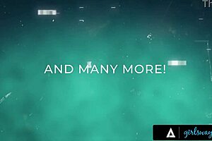 girlsway - wild kenna james gets raw strap-on dvped by horny vicki chase & katrina colt in sex tape