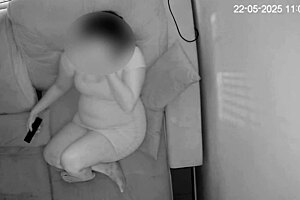 Wife caught masturbating