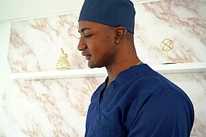 Horny Blonde Visits Doctor For Big Black Cock - Boris Jackson And Karensleent