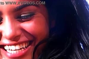 Sexy milf in heels gives handjob and licks.