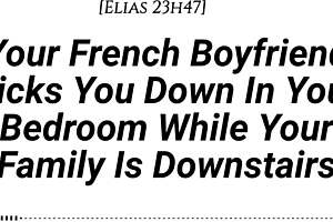 Your French Boyfriend Dicks You Down Quietly at Home!