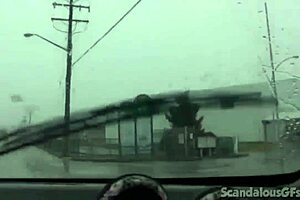 Teen Hottie Masturbates In Public Car