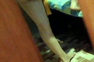 Neighbor catches me spying and invites me to fuck her pussy