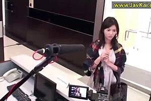 Yuma Asami Licks Big Tits in Creampie