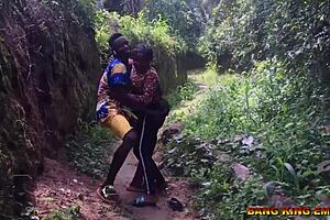 Sex addicted wife wants to be fucked anywhere on the stream path in village