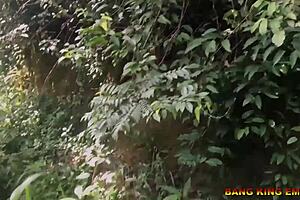 Sex addicted wife wants to be fucked anywhere on the stream path in village